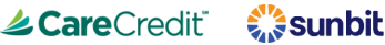 Financing Options Logos - Carecredit & Sunbit